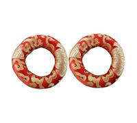 YARNOW 2pcs round Cotton Singing Bowl Pads Cushion for Sound Bowl and Tibetan with Stable Support and Easy to Clean Design for Yoga and On-the-go Use