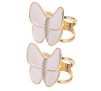 YARNOW 2pcs Scarf Ring Buckle with Elegant Wing Pattern, Zinc Alloy Material for Secure Hold and Built to Last, for Daily Wear or Parties, Delicate and Unique Scarf Clips Decoration