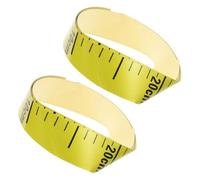 YARNOW 2pcs Self Adhesive Measuring Tape Stickers 100% Pvc Sturdy Yellow Sticky Measure Tape for Water Level Measurement Scenarios Accurate Fluid Levels Marking