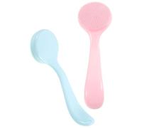 YARNOW 2pcs Silicone Manual Facial Cleansing Brush for Face Exfoliating and Deep Cleaning, Soft Silicone Material, Easy to Carry, Suitable for Wide Application and Removing Blackheads