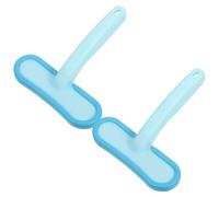 YARNOW 2pcs Silicone Pet Shedding Comb for Bunny and Chinchilla Grooming, Wide Surface Arc Massage Comb for Adult Rabbits, Gentle Hair Removal Brush for Bath and Daily Care