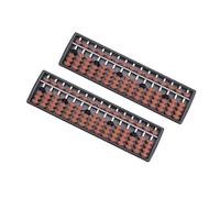 YARNOW 2Pcs Small Abacuses for Educational Counting Frame Traditional Arithmetic Tool with Rows and Beads Compact for Early Math Learning and Mental Calculation Skills