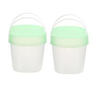 YARNOW 2pcs Small Pet Cages Reptile Storage Cases Turtle Boxes Portable Hamster Carriers for Travel