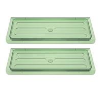 YARNOW 2pcs Spice Bottle Tray for Kitchen with Easy Access and Multi-function Design, Rectangular Light Green Condiment Holder for Kitchen Sundries Organizer and Spice Storage