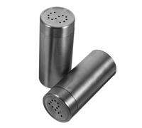 YARNOW 2pcs Stainless Steel Seasoning Dispenser Portable for Kitchen Bbq and Elegant Condiment Storage Bottles Tight Seal to Preserve Freshness
