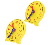 YARNOW 2pcs Teaching Clock Model for Learning Tool for Recognition Easy to Hour Clock for Primary School Mathematics Parent Communication