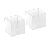YARNOW 2pcs Terrarium Plastic Container Hydroponic Micro Landscape Vessel for Diy Plants Empty Moss Landscape Container Suitable for Hydroponic Plant Utensils