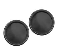YARNOW 2pcs Tongue Drum Sound Receiving Cover Silicone Rear Cover for Ethereal Drum Black Easy to Install Helping You Play Beautiful Music