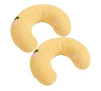 YARNOW 2pcs U-shaped Cushion for Cats and Dogs Soft Reusable Flannelette Pearl Cotton for Sleeping Household Furry Friends
