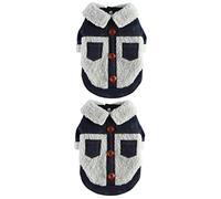 YARNOW 2pcs Warm Dog Winter Coat Stylish Windproof Jacket for Dogs Pet Clothing Adorable Puppy Fashion