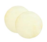 YARNOW 2pcs White Goatskin Drum Replacement Accessories Delicate Surface Treatment and Light Weight, Suitable for African Drums and Percussion Instruments