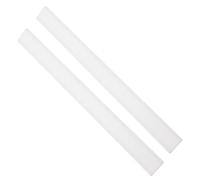 YARNOW 2pcs White Silicone Rubber Replacement Squeegee Blades with Convenient Operation and Anti-aging Features for Window and Shower Cleaning