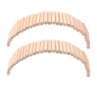 YARNOW 2pcs Wood Hamster Ladder Bridge Hamster Wooden Bridge Guinea Pig Ramp Supports Physical Exercise Promotes Overall Well-being Sturdy Wood Material 15.72x2.36x0.39in for Small Animal