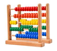 YARNOW 2Pcs Wooden Abacus for Preschool Math Counting Tool Engaging Learning for Early Education Enhances Skills Cultural Heritage Portable Bead Counter