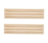 YARNOW 2Pcs Wooden Domino Trays with Nonslip Base Mahjong Display Stand for Tabletop Games Montessori Domino Holder Keeps Game Organized and Accessible
