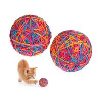 YARNOW 2pcs Yarn Ball Cat of Yarn Interactive Ball Track Outdoor Wool Balls Cat Interactive for Indoor Cats Cat Worm Cat Ball Cat Teaser