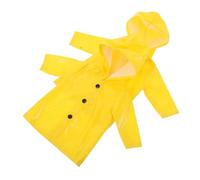 YARNOW 2pcs Yellow Doll Raincoat for Dolls Realistic Rain Jacket Clothes with Detailed Craftsmanship for Imaginative Play Accessories