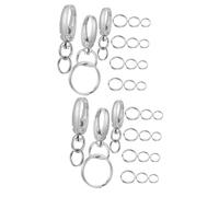 YARNOW 2sets Dog Tag Clips Matching for Collars and Necklaces Pet Id Tag Holders for Cats and Dogs Easy to Install Lightweight Resistant