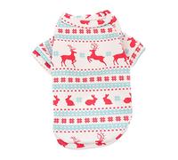 YARNOW 3 pcs Christmas Elk Pattern Pet Clothes Durable Dog Apparel Cartoon Costume for Dogs Puppies Holiday Party Gift