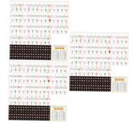 YARNOW 3 Sets Electronic Piano Stickers for Keys Removable Labels for Beginners Durable Adhesive Easy to Apply Remove Teaching Accessory for Piano Teachers
