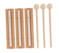 YARNOW 3 Sets Wooden Hand Chimes with Unique Oriental Tone for Yoga Meditation and Classroom Management Mindfulness Bells for Teachers Durable Percussion Instruments for Focus and