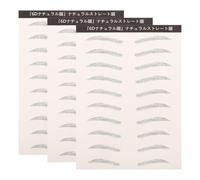 YARNOW 3 Sheets Waterproof Eyebrow Stickers for Women, Hair like Temporary Brow Transfers with Easy and Quick Application, Natural Realistic Look on Water Transfer Paper