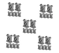 YARNOW 30 pcs Train Track Bridge Supports Elevate Railway Sturdy Risers Compatible with Train Systems for Boys and Building Creative Bridges