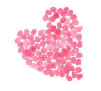 YARNOW 300pcs Luminous Pebbles for Garden and Aquarium Decor Glow for Pathway Illumination Resin Landscape Ornaments for Fish Tanks and Outdoor Spaces