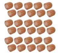 YARNOW 30pcs Imitation Rattan Plastic LED Lamp Shade Covers, 2.64x2.32x2.32in Cage Style Lamp Covers for Nursery, Home Decor, Cafe and Restaurant Lighting