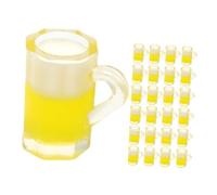 YARNOW 30Pcs Mini Beer Mug Realistic Dollhouse Decoration for Miniature Landscaping for DIY Crafts and Home Ornamentation