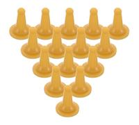 YARNOW 30pcs Pet Feeding Pacifier Replacement Bottle Nipples | Yellow Silicone, Gentle Nursing Feel, Universal Bottle Fit, Easy Cleaning