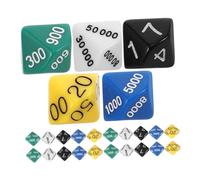 YARNOW 30Pcs Place Value Dice for Board Games Multi Sided Gaming Dices for Party Entertainment Plastic Game Supplies for Enhanced Fun and Excitement