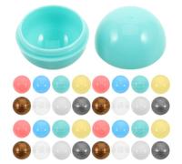 YARNOW 30pcs Plastic Vending Capsules - 0.51" Colored Refillable Empty Round Storage Balls for Gumball Machines and for Party Favor Containers Candy Vending Machine