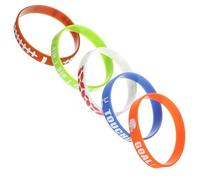 YARNOW 30Pcs Silicone Wristbands Chic Sports Bracelets for Team Events Parties Decorative Wristbands for Friendship Sports Players Comfortable Long Wear