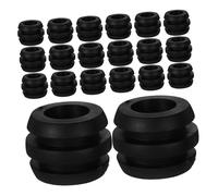 YARNOW 32pcs Tabletop Soccer Machine Bumpers Replacement Foosball Washers Rubber Gasket Rod Washers Small Bumper Pads for Foosball Tables Indoor Game Accessories