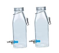 YARNOW 350ml Small Pet Water Bottle Hanging Leak-proof Rabbit Water Dispenser Silent Nozzle Suitable for Bunnies Hamsters and Small Animals 2-pack