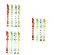 YARNOW 36 pcs Transparent Flutes for Learning Rhythm Musical Instruments Early Education Sound Practice Hand Coordination and Music Skills Development Random Color
