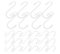 YARNOW 36pcs Heavy Duty S Hook Hanging Hooks for Kitchen Bath Bedroom Closet Rustproof Stainless Painted for Pots Hoodies Baskets Towels Plants