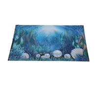 YARNOW 3d Fish Tank Background Sticker 61x30cm, Decorative Aquarium Poster with Underwater Plants, Adhesive Aquarium Paper Decor for Home Fish Tank Scenery