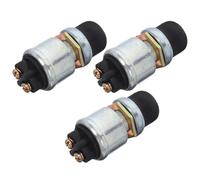 YARNOW 3pcs 12v 50a Waterproof Momentary Starter Push Button Switch for Car Truck Boat Rv Engine Easy Installation Iron and Rubber Material