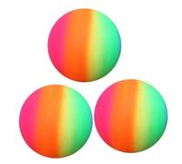 YARNOW 3pcs 22cm ’s Thickened Eco-friendly Rainbow Bounce Play Balls Pvc Inflatable Handball for Beach and Outdoor Sports