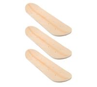 YARNOW 3pcs 43cm Maple Skateboard Decks for DIY Painting, Double Tail Unfinished Blank Skateboard Decks, Plain Craft Wood Boards for Art and Graffiti