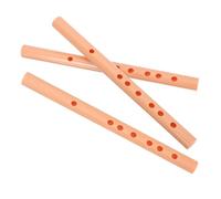 YARNOW 3pcs Absa Short Dizi Membrane Holes Beginner Flutes Plastic Musical Instruments for Children and Adults A-key Traditional Wooden Wind Instruments