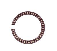 YARNOW 3pcs Acoustic Guitar Sound Hole Rosette Accessories Durable Wooden Guitar Parts for Enhanced Aesthetics Black for Classical
