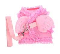 YARNOW 3pcs Adorable Cat Vest Chest Straps Lightweight and Breathable Design for Comfortable Outdoor Walks Random Traction Buckle Color