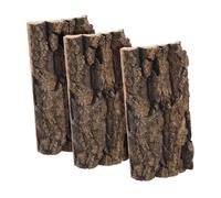 YARNOW 3pcs Bark Decoration Cork Aquarium Bark Snake Bark Background Terrarium Backdrop Wall Decor Desktop Aquarium Bark Lizard Bark for Crafts Aquarium Decors Reptile Natural Cork Bark