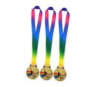 YARNOW 3pcs Basketball Medals for Medals with Ribbon Durable Metal Awards for Sports Competitions Tournaments and Celebration Party Favors