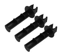 YARNOW 3pcs Bathroom Toilet Paper Holder for Elderly Commode Chairs, Black Plastic Tissue Stand with Clip-on Roll, Toilet Chair Accessory for Senior Mobility and Bathroom Use