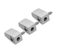 YARNOW 3pcs Brass Headless Guitar String Locking Nuts for Electric Guitar Bass Modular Split Bridge Retainers for Easy Installation Portable Maintenance Enhanced Playability Replacement