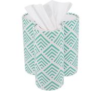 YARNOW 3pcs Car Facial Tissues Disposable Fresh Touch Paper Round Tissue Cylinder with 50 Sheets for Car Cup Holders and Other Place is Needed Random Style